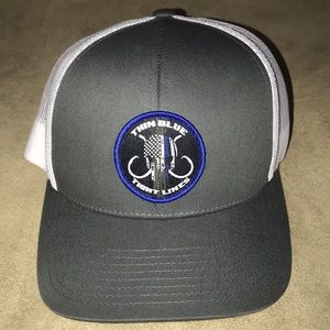 Adjustable hat. Thin Blue Tight Lines fishing hat. Like New condition.